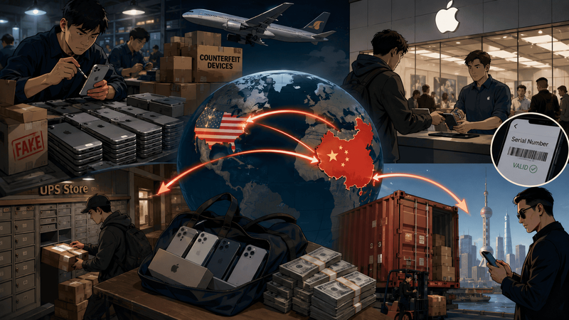 Chinese-Led Apple Fraud Ring Used 27,000 Counterfeit Devices to Drain More Than $16 Million From an American Tech Giant