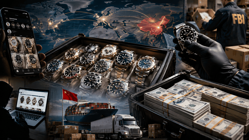 China-Made Fake Rolex Network Hit U.S. Markets as Federal Case Uncovers Millions in Counterfeit Watches, Freight Payments and Cash