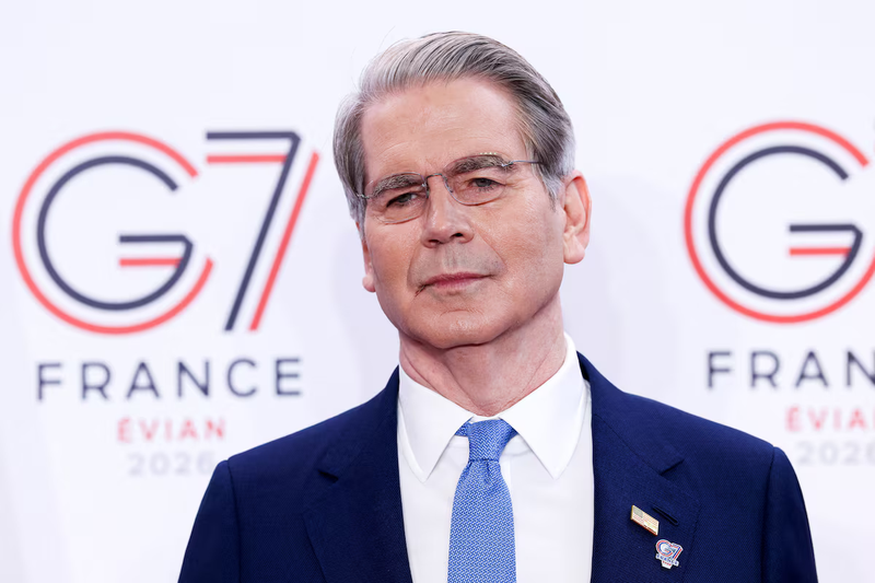 U.S. Treasury Secretary Scott Bessent poses
